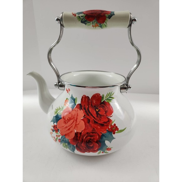 Pioneer Woman - Careful Rose Tea Kettle - Picture 8 of 12